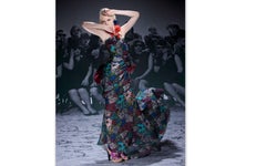 LANVIN 2010 Alber Elbaz Silk Roses Dress NEW With Tags SZ 40