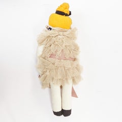 LANVIN 2011 Alber Elbaz Dessine l'Espoir mesh ruffle dress cotton fabric doll