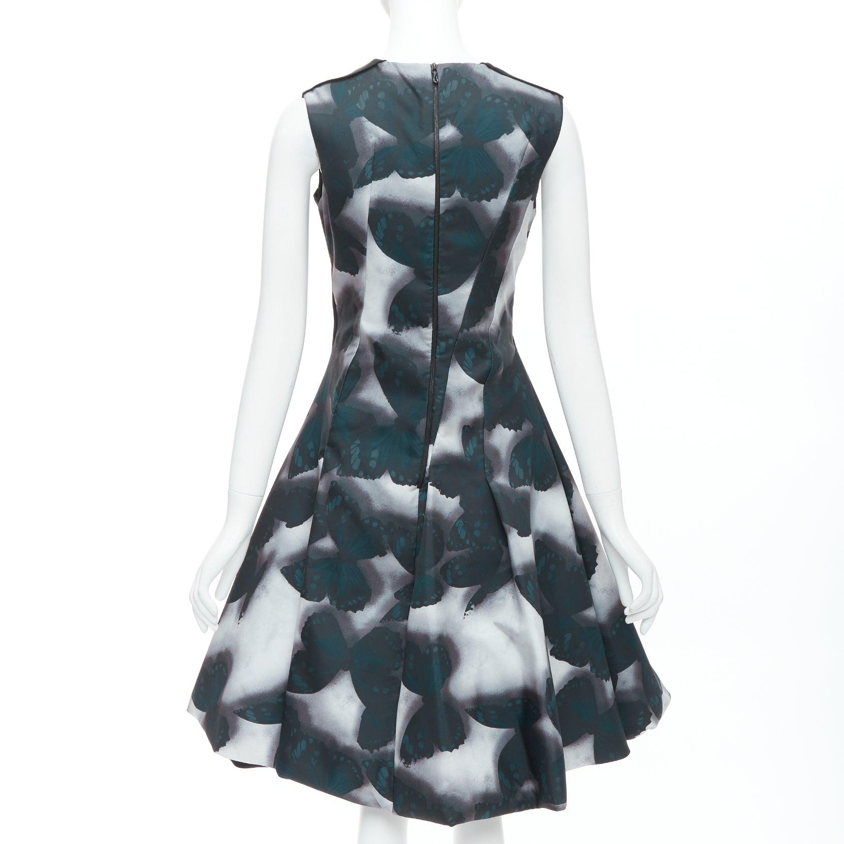 De las mujeres LANVIN 2013 Pasarela Vestido de cóctel gris con paneles de mariposa FR36 S Jeon Jihyun en venta