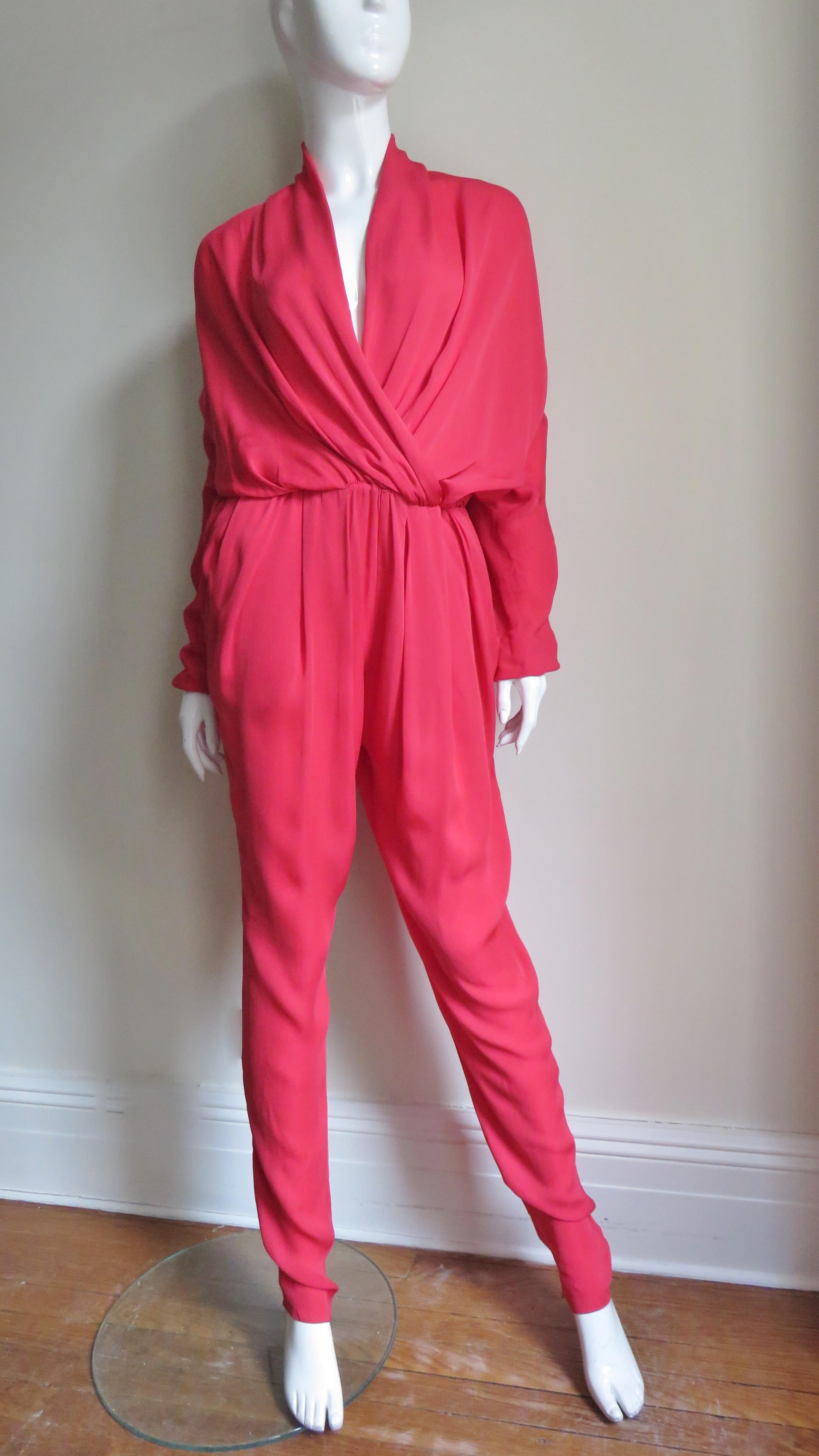 Lanvin New S/S 2014 Silk Jumpsuit For Sale 2
