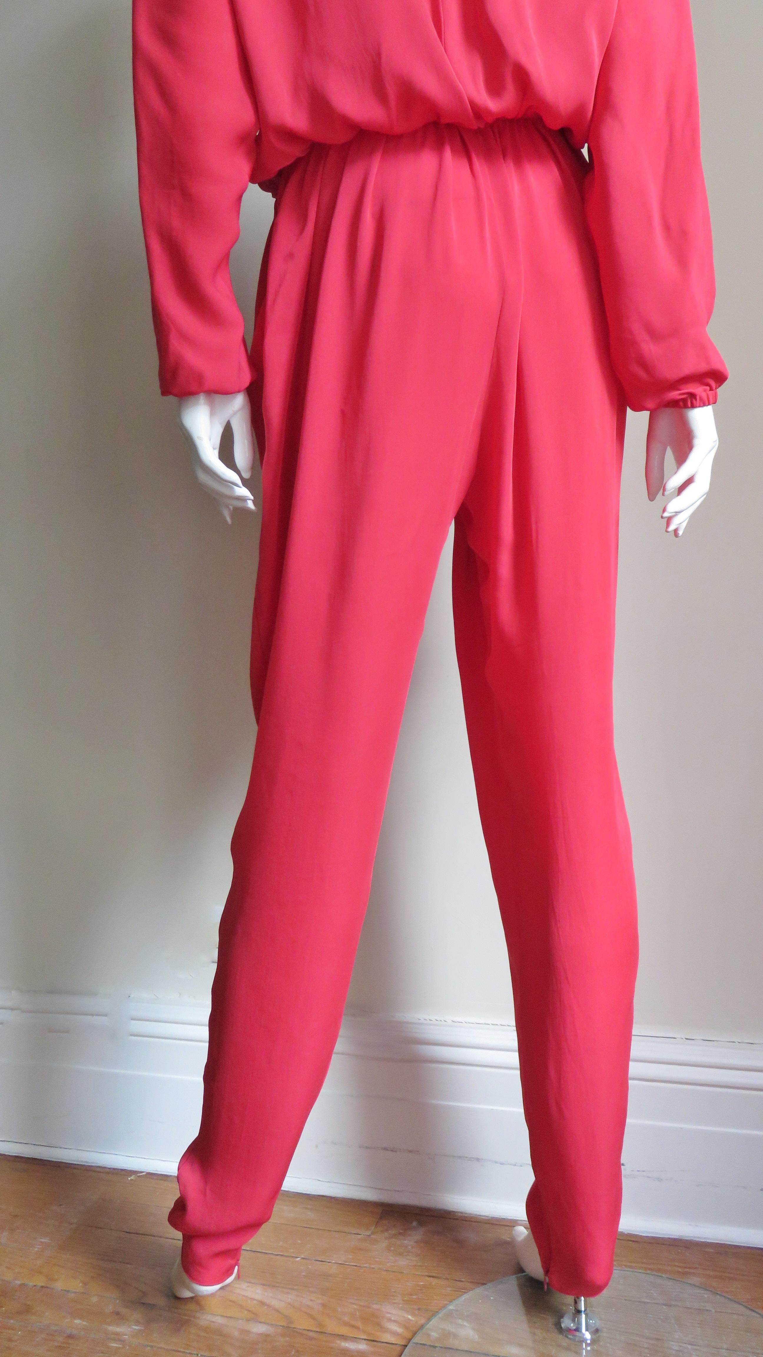 Lanvin New S/S 2014 Silk Jumpsuit   For Sale 5