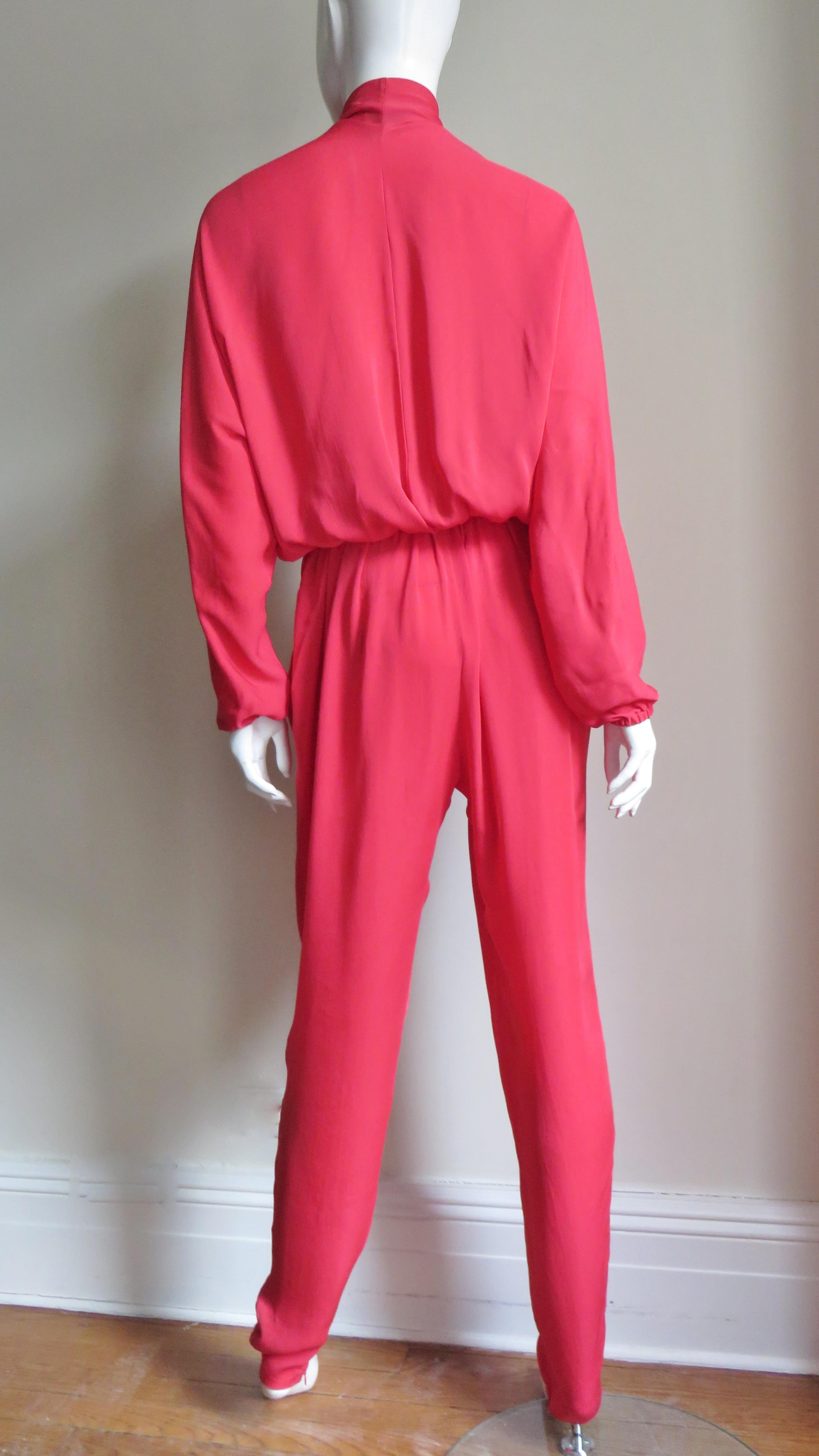 Lanvin New S/S 2014 Silk Jumpsuit   For Sale 6