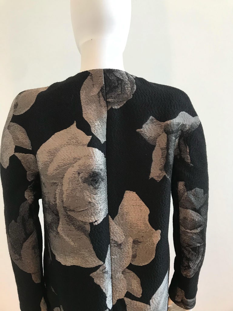 Lanvin Alber Elbaz 2011 Hiver Wool and Silk Floral Print Jacket  For Sale 5
