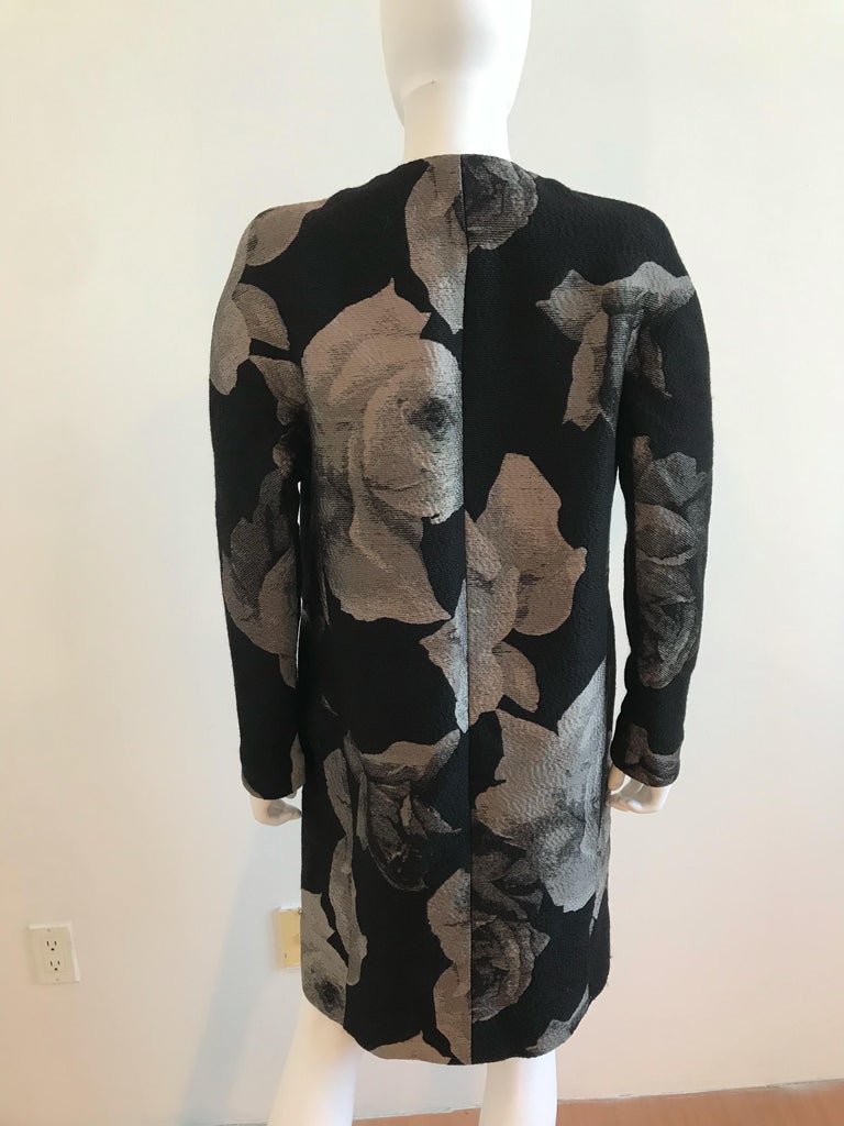 Lanvin Alber Elbaz 2011 Hiver Wool and Silk Floral Print Jacket  For Sale 4