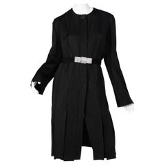 Lanvin Alber Elbaz Black Grosgrain Ribbon Coat-Dress, 2012 