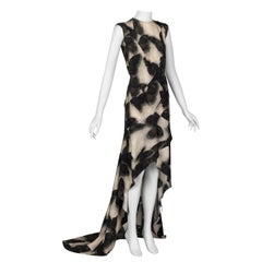 Lanvin Alber Elbaz - Robe queue de poisson en soie imprimée papillons, automne-hiver 2013