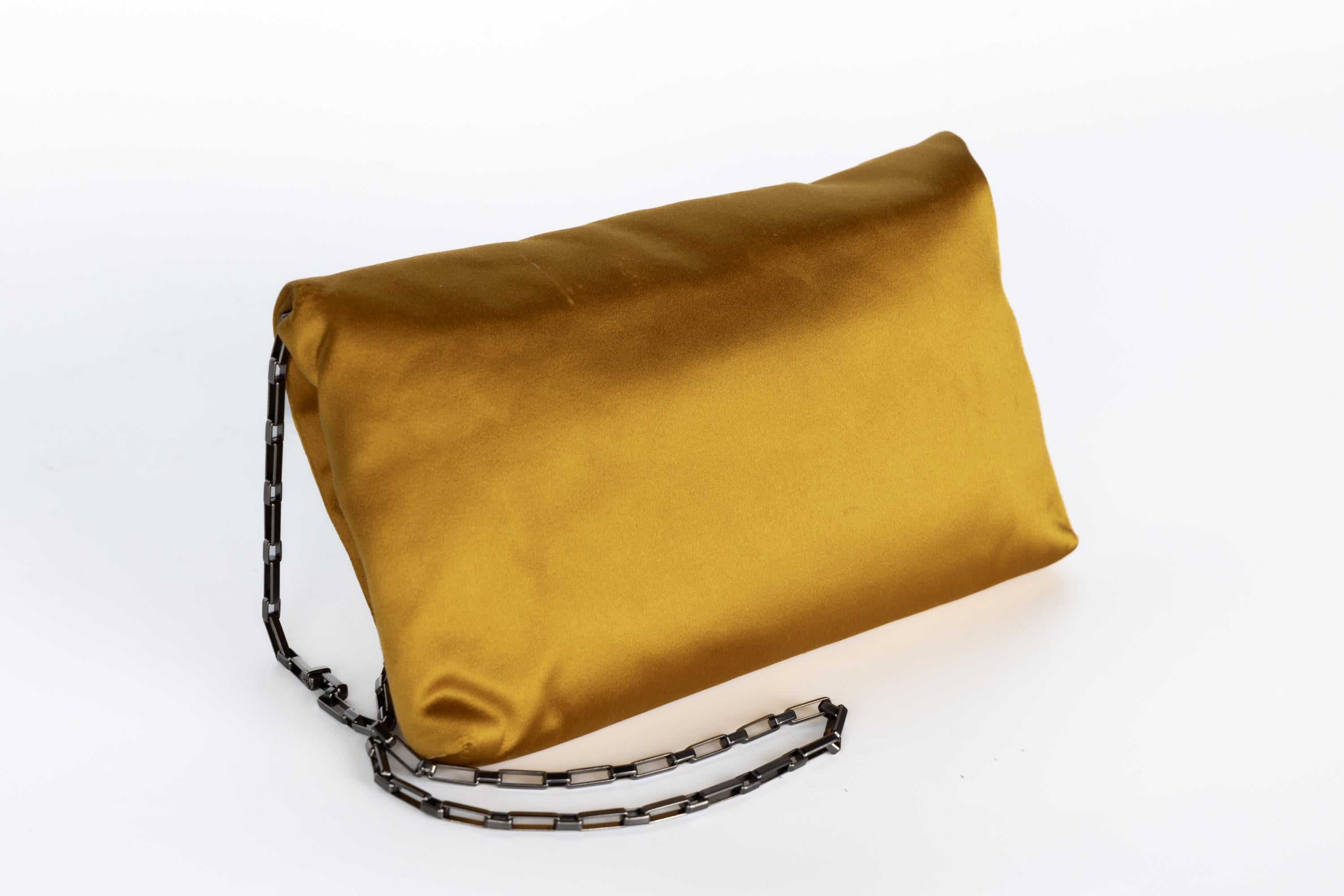 Lanvin Alber Elbaz Fall 2012 Satin Jewel Embellished Convertible Bag Clutch For Sale 4