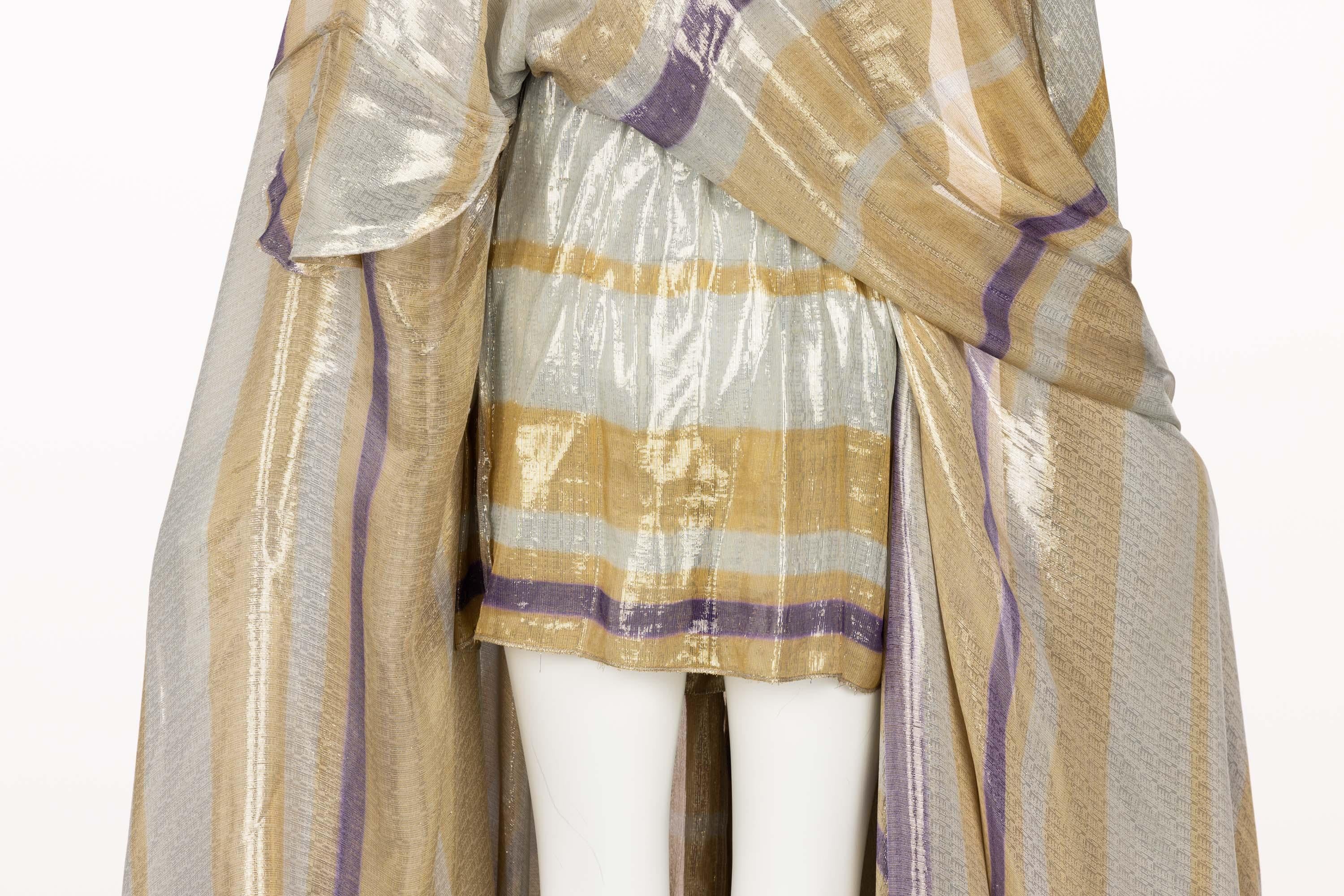 Lanvin Alber Elbaz Resort - Robe dorée et argentée, 2012 en vente 5