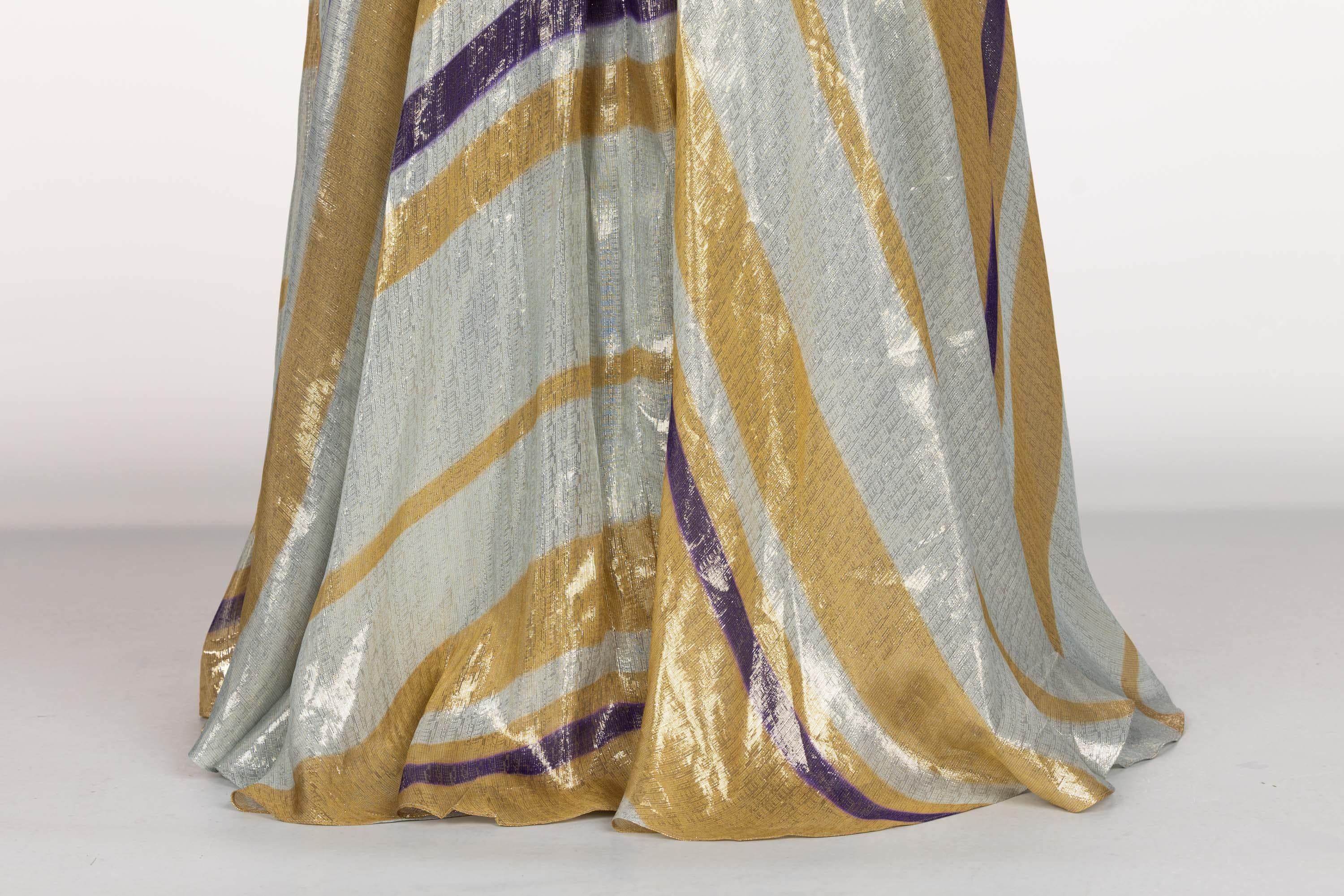 Lanvin Alber Elbaz Resort - Robe dorée et argentée, 2012 en vente 4