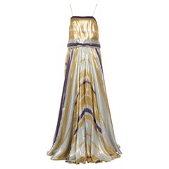 Lanvin Alber Elbaz Resort 2012 Gold & Silver Gown