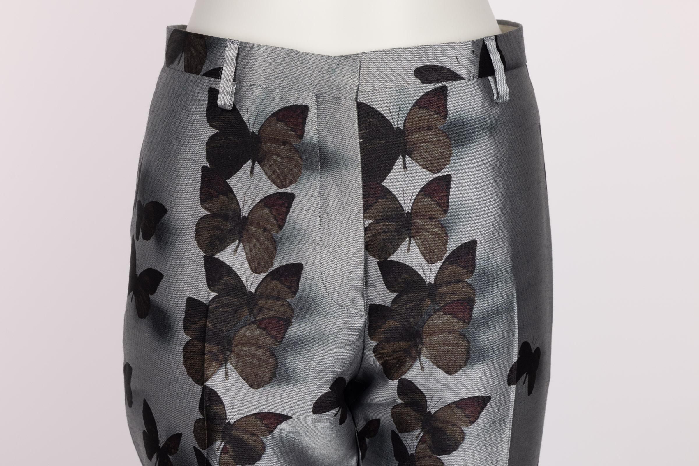 Women's Lanvin Alber Elbaz Silk Butterfly Pants F/W 2013  For Sale