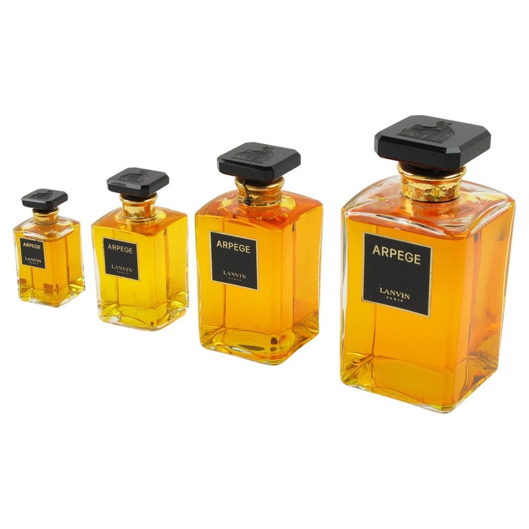 Lanvin Arpege Store Display Factice Crystal Perfume Bottle, 4 pieces