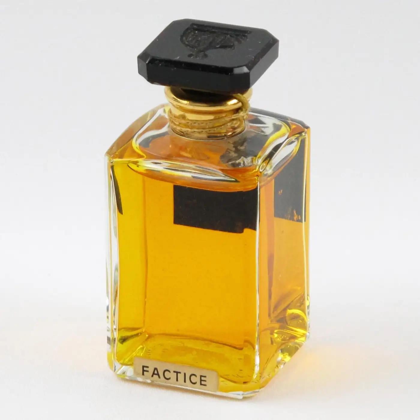 Art Deco Lanvin Arpege Store Display Factice Crystal Perfume Bottle, 4 pieces For Sale