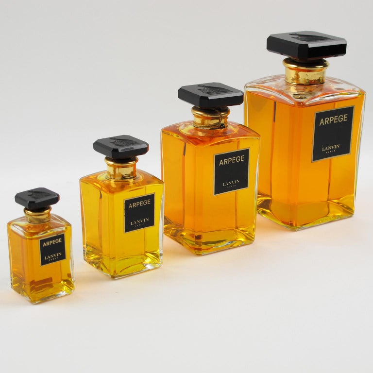 Lanvin Arpege Store Display Factice Crystal Perfume Bottle, 4 pieces