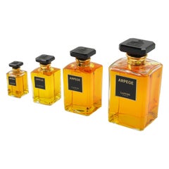 Lanvin Arpege Store Display Factice Crystal Perfume Bottle, 4 pieces