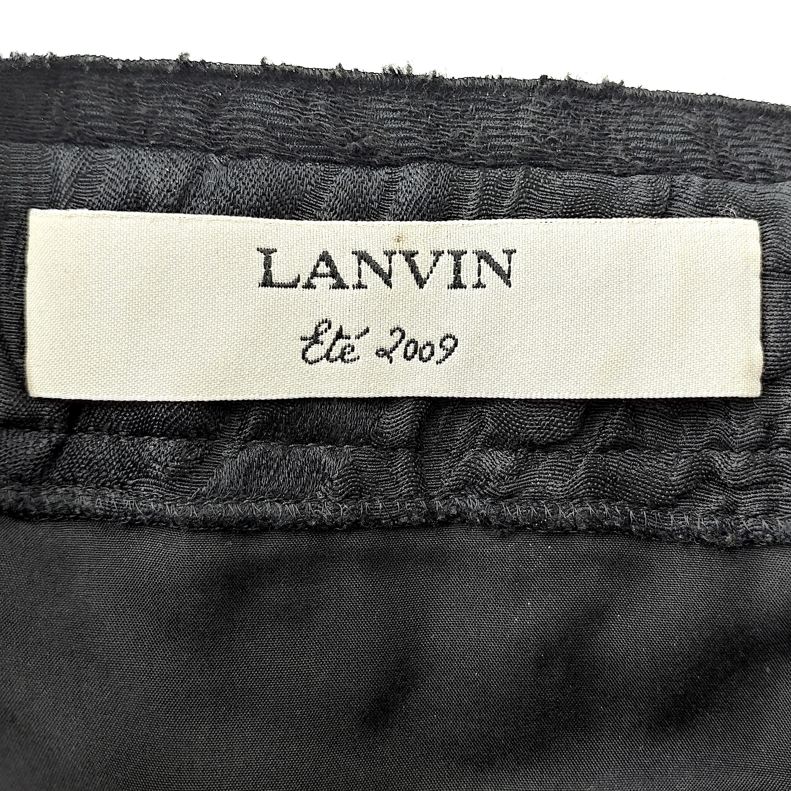 LANVIN – Authentic Black Pencil Skirt from the SS '09 Runway  Size 8US 40EU 1