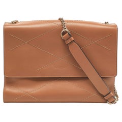 Lanvin Beige Quilted Leather Sugar Shoulder Bag