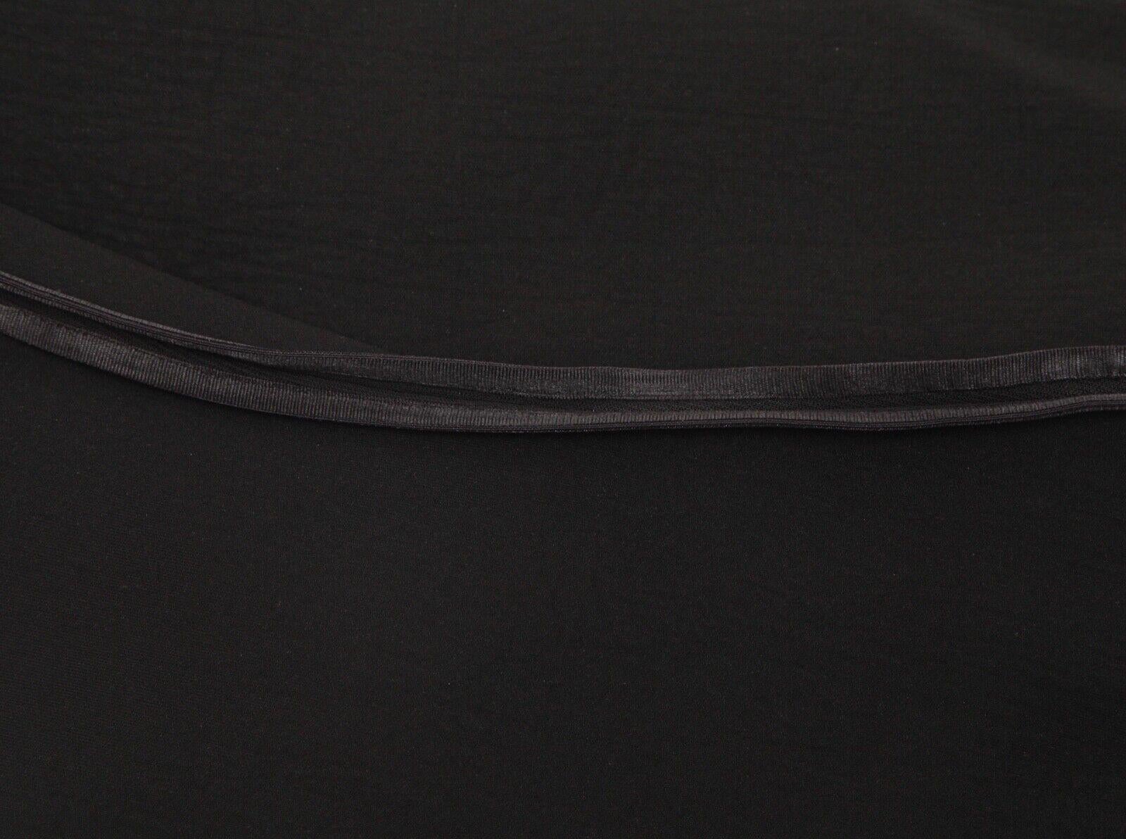 LANVIN Vestido Negro Manga Larga Manga Volantes Cremallera Sz 40 Verano 2015 en venta 7