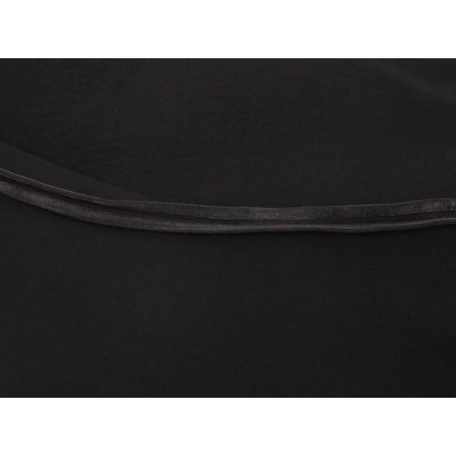 LANVIN Vestido Negro Manga Larga Manga Volantes Cremallera Sz 40 Verano 2015 en venta 9