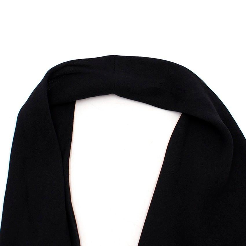 Lanvin Black Halterneck Silk Gown FR 38 5