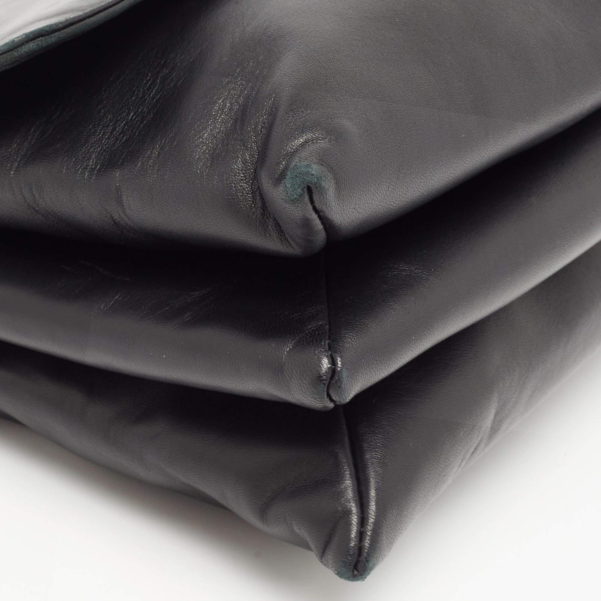 Lanvin Black Leather Flap Chain Shoulder Bag 3