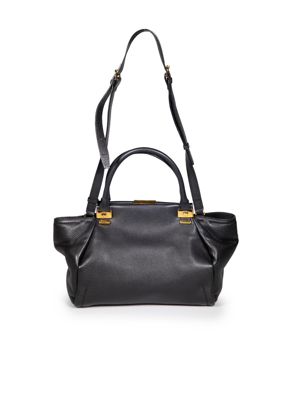 Noir Lanvin Leather Trilogy Shopper Shoulder Bag