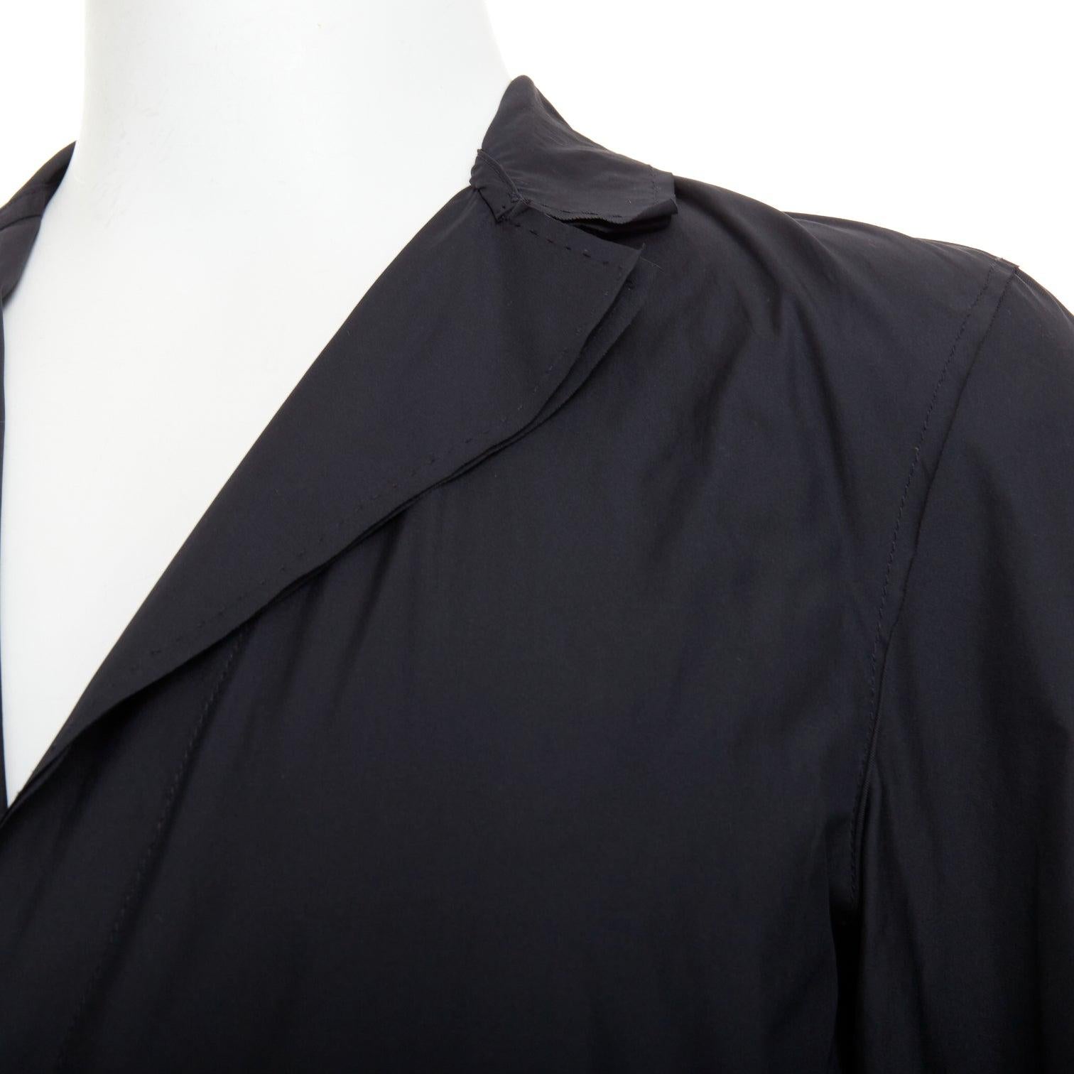 LANVIN giacca blazer in tessuto doppio strato nero leggero con bordi grezzi FR44 XS
Riferimento: PRWU/A00182
Marchio: Lanvin
Designer: Alber Elbaz
Materiale: Poliestere
Colore: nero
Modello: Tinta unita
Chiusura: bottone
Dettagli extra: Bordi