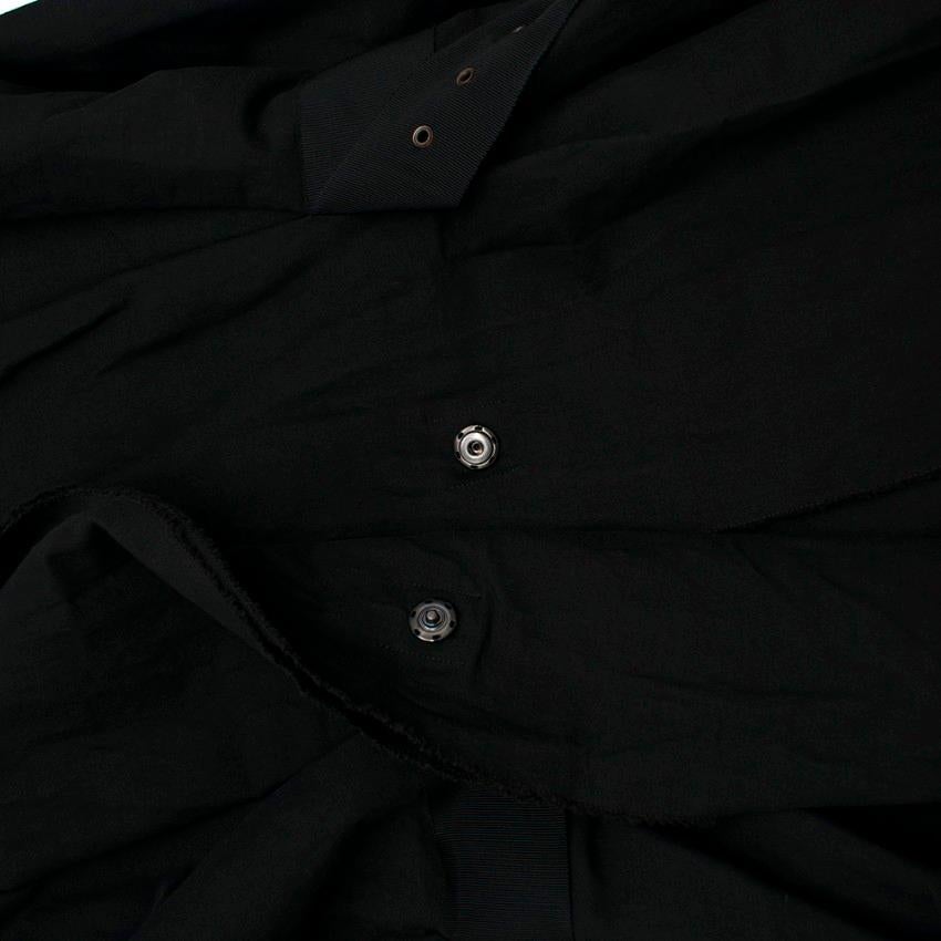 Lanvin Black Linen Blend Belted Jacket - Size US 10 For Sale 2