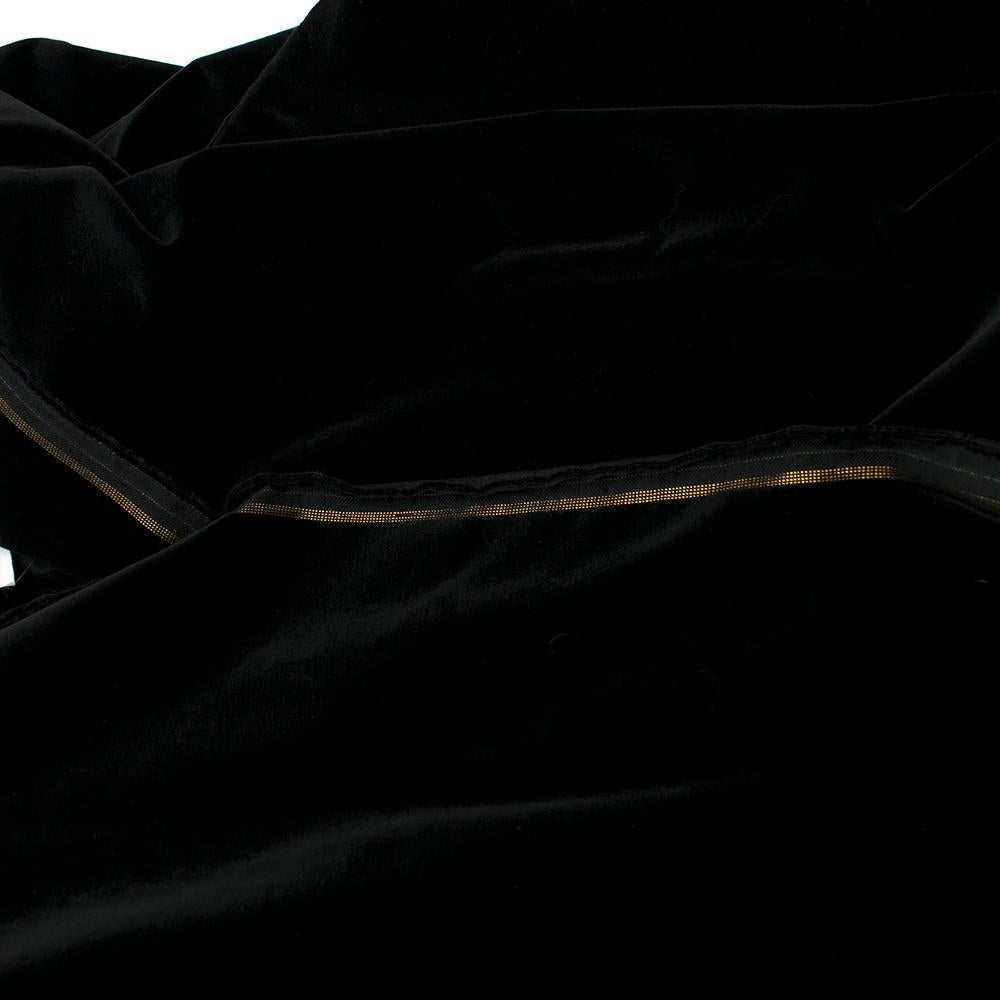 Lanvin Black Longline Wrap Coat - Size US 10 For Sale 4