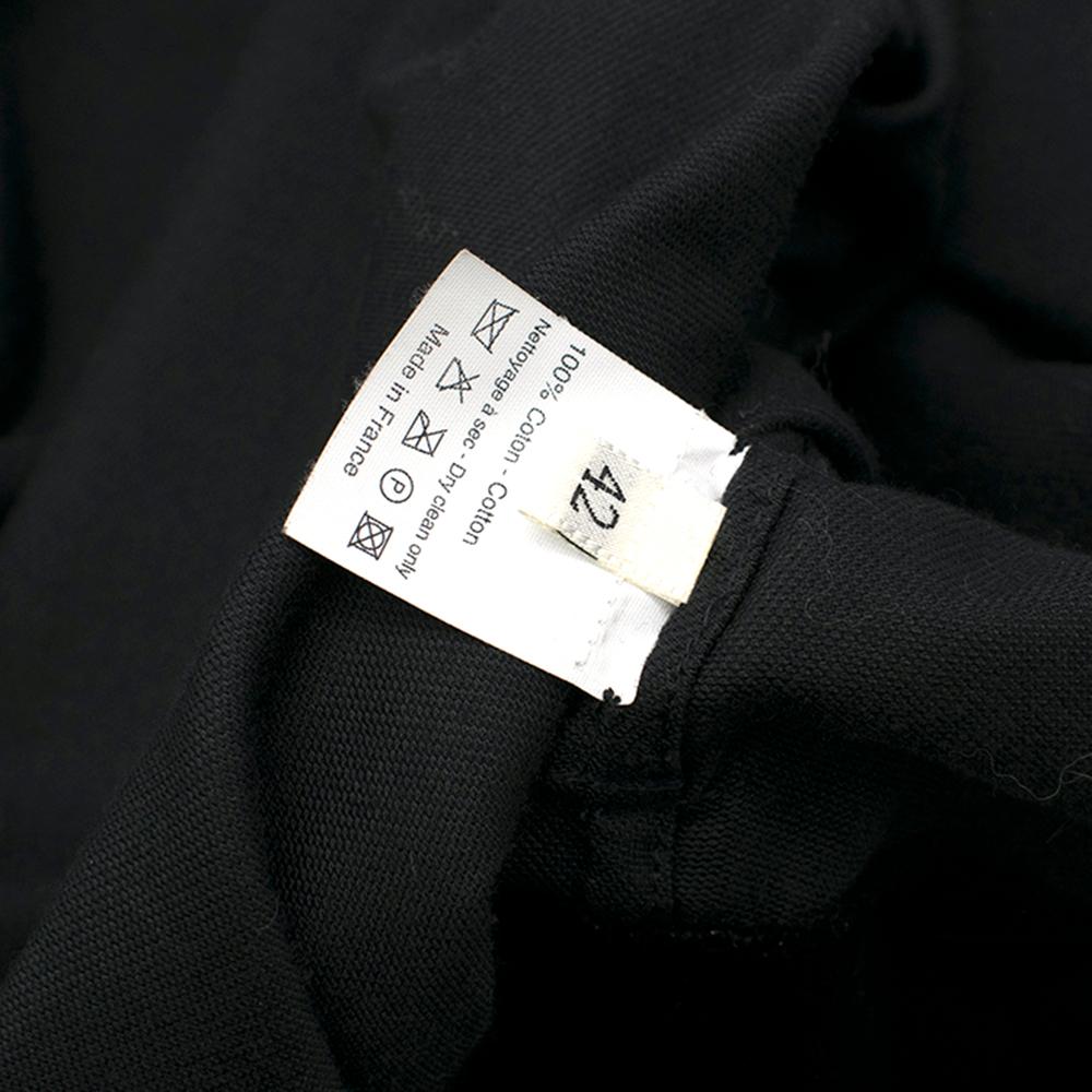 Lanvin Black Longline Wrap Coat - Size US 10 For Sale 5