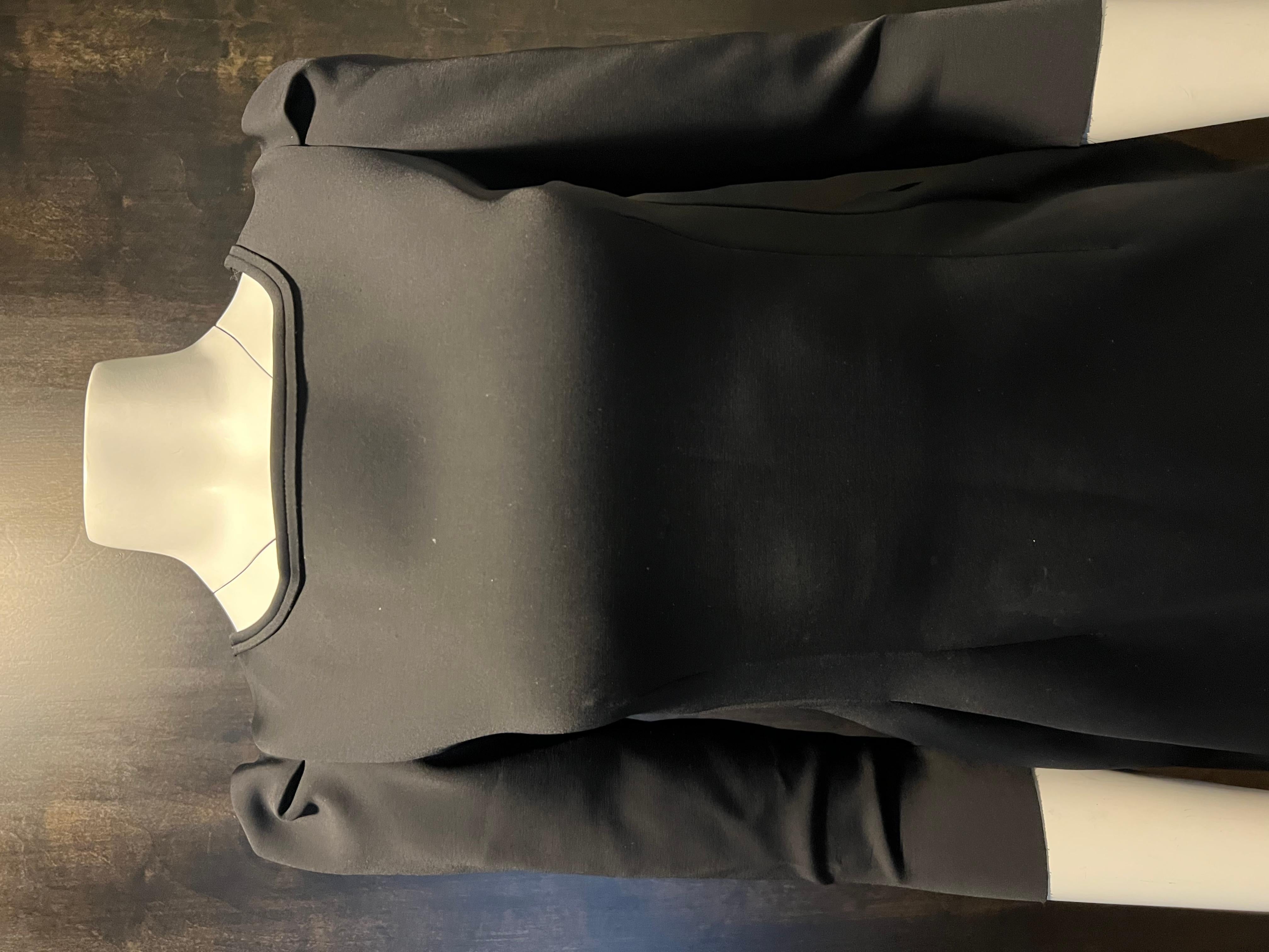 Women's Lanvin Black Mini Dress, Size 40 For Sale