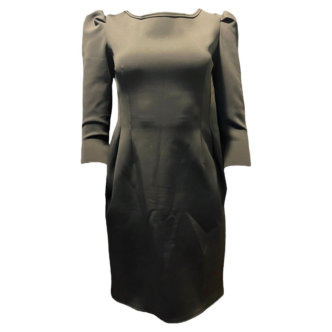 Lanvin Black Mini Dress, Size 40 For Sale