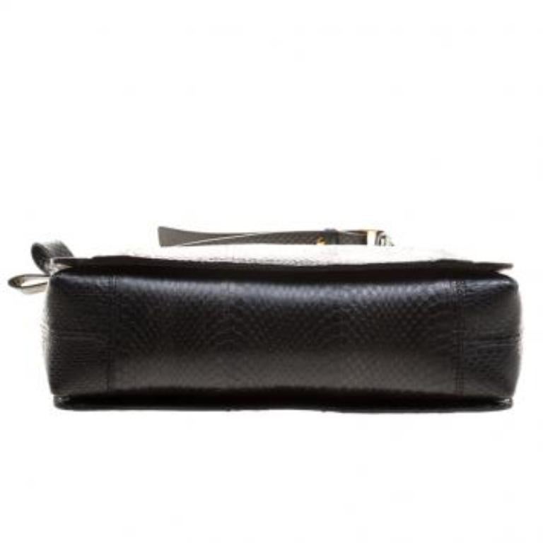 Lanvin Black Python Shoulder Bag Bon état - En vente à Dubai, Al Qouz 2