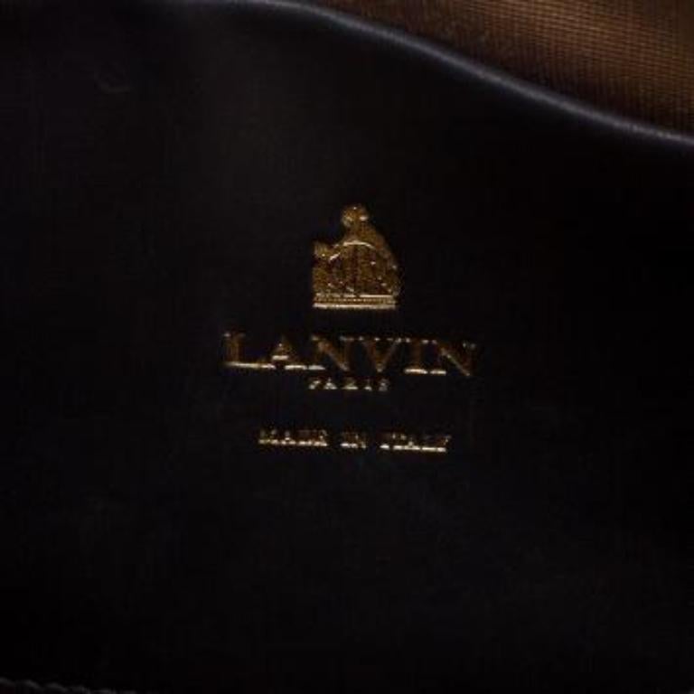 Lanvin Black Python Shoulder Bag en vente 3