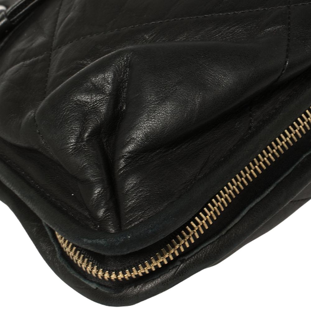 Lanvin Black Quilted Leather Amalia Shoulder Bag 2