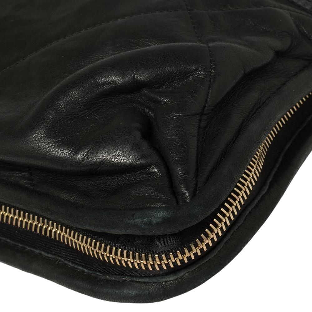 Lanvin Black Quilted Leather Amalia Shoulder Bag 3
