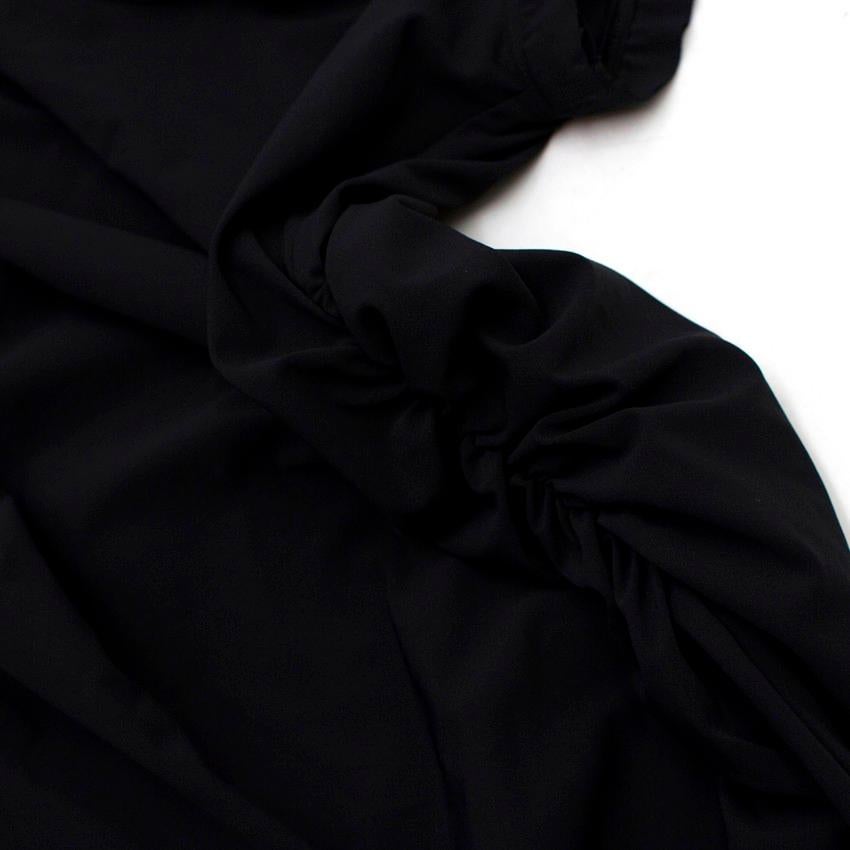 Lanvin Black Ruched Dress - Size Estimated M  For Sale 1