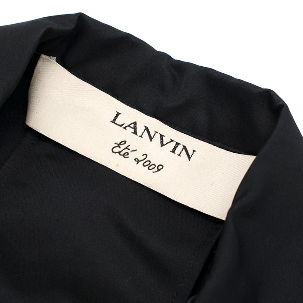 Lanvin Black Silk Blend Fitted Blazer SIZE 38 1