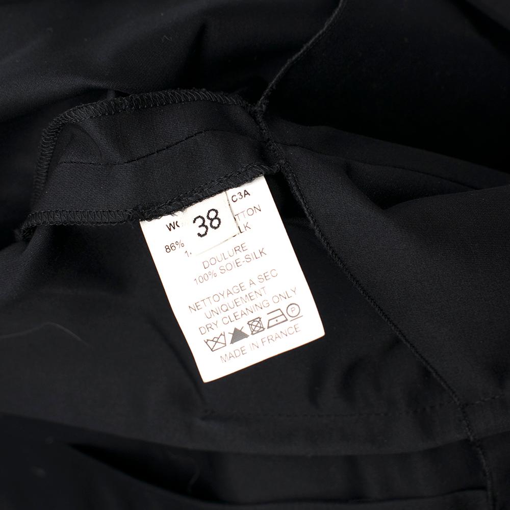 Lanvin Black Silk Blend Fitted Blazer SIZE 38 4
