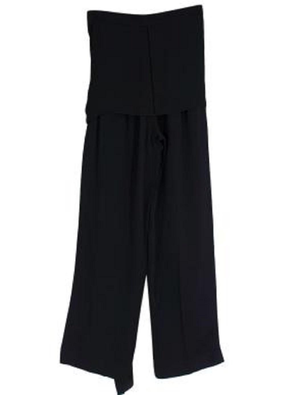 Lanvin Black Silk-Blend Trousers with Wrap Waist In Excellent Condition For Sale In London, GB