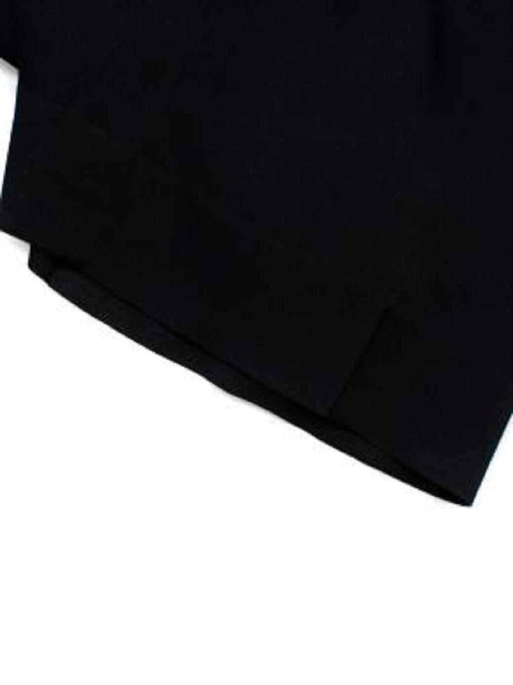 Lanvin Black Silk-Blend Trousers with Wrap Waist For Sale 1