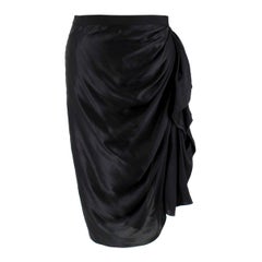 Vintage Lanvin Silk Skirt For Sale at 1stDibs