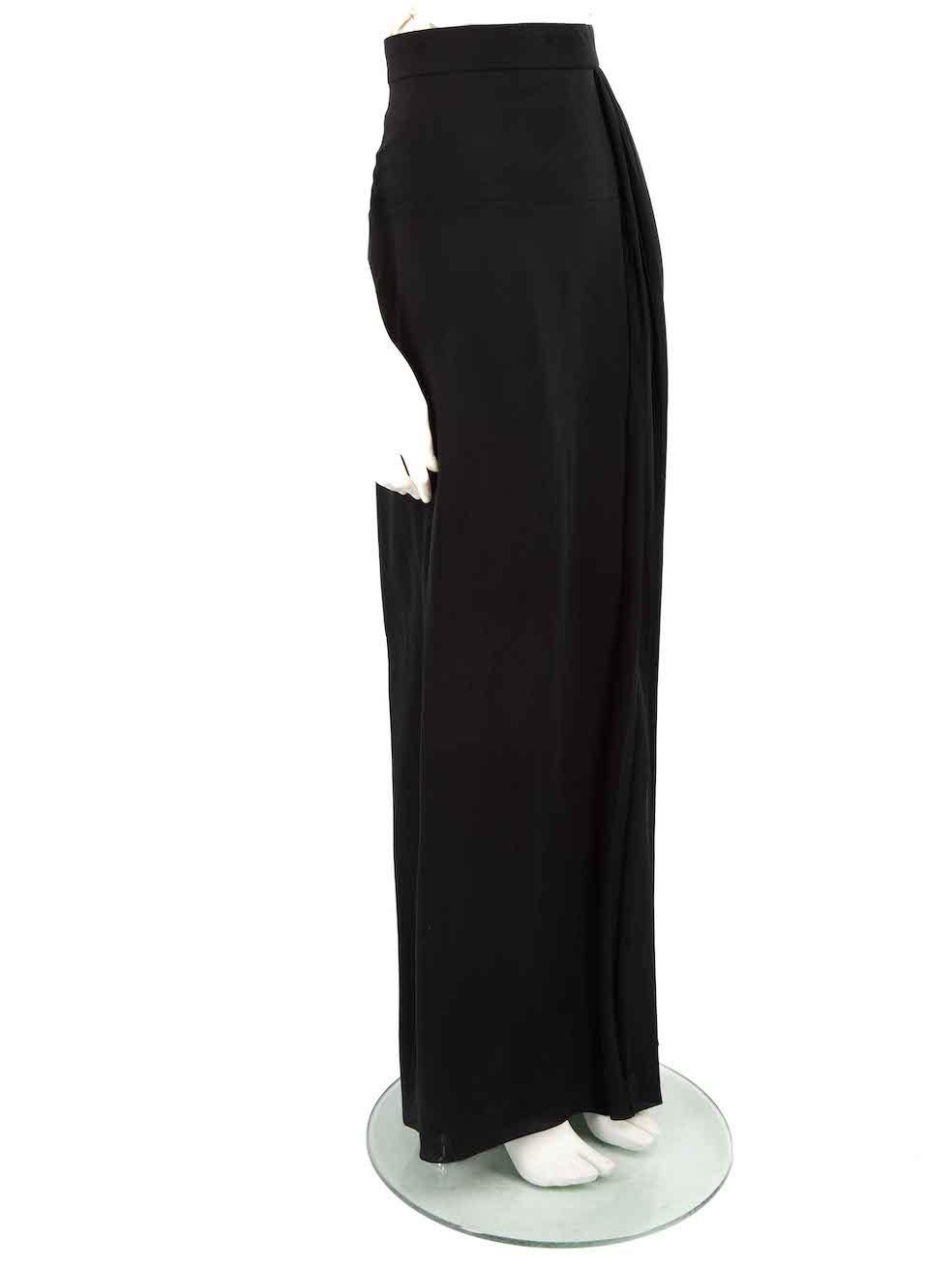 CONDITION is Never worn, with tags. No visible wear to skirt is evident on this new Lanvin designer resale item.
 
 Details
 Black
 Silk
 Skirt
 Maxi
 Pleated panel
 Back zip and hook fastening
 
 Made in Slovakia
 
 Composition
 100% Silk
 Care