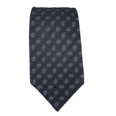 LANVIN Black Silk Textured Tie