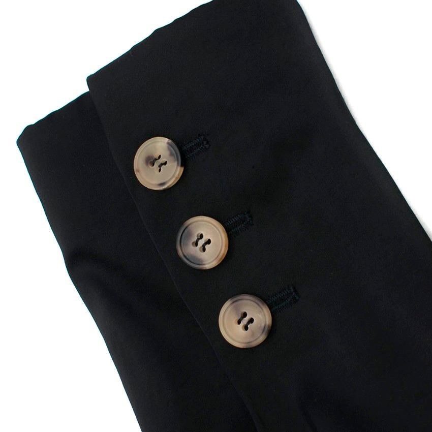 Lanvin Black Silk Wrap Gown - Size US 4 1