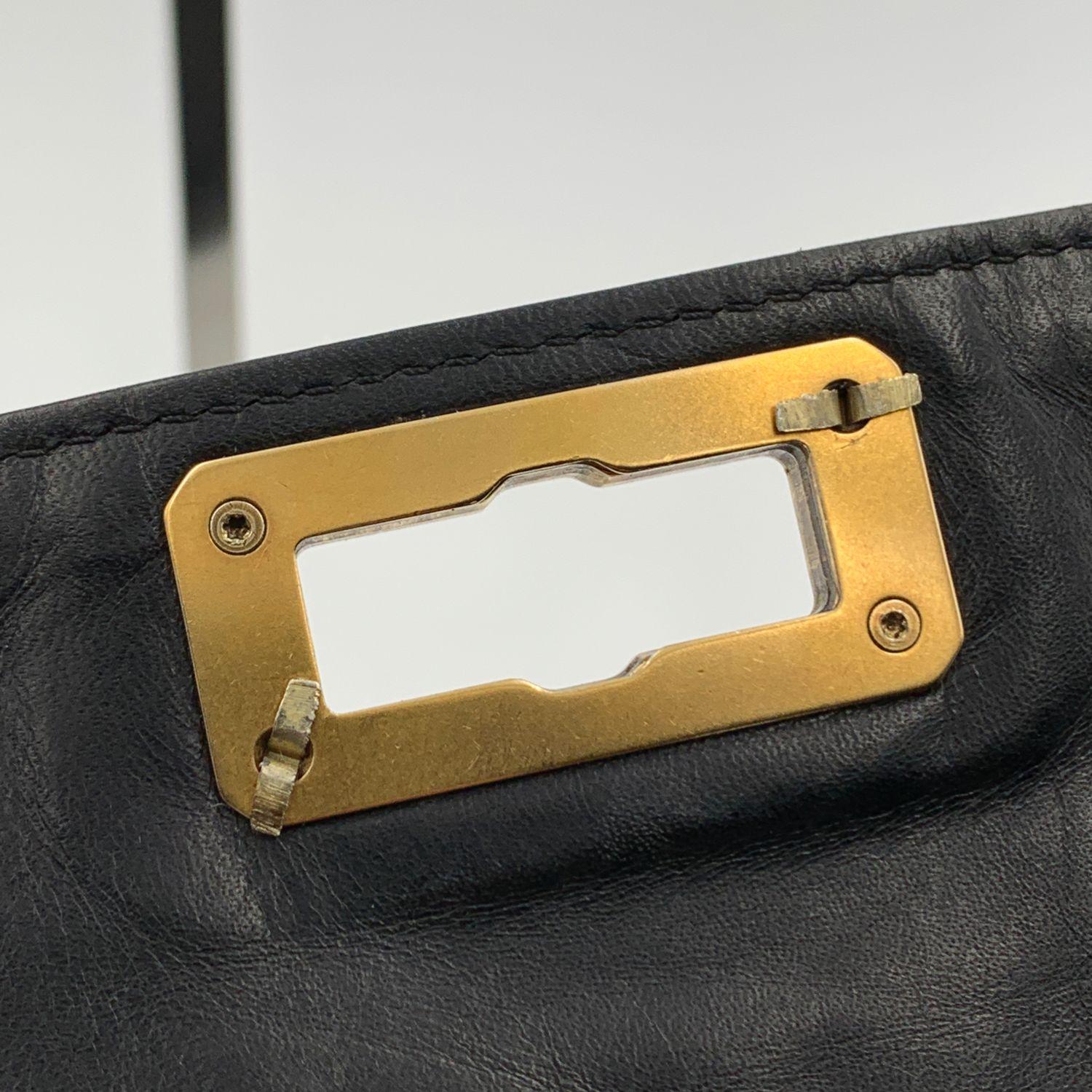 Lanvin Black Soft Quilted Leather Happy Flap Shoulder Bag 1