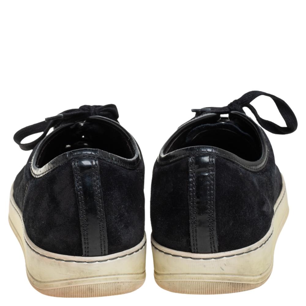 Lanvin Zapatillas bajas de ante y charol negras DDB1 Talla 41 Negro