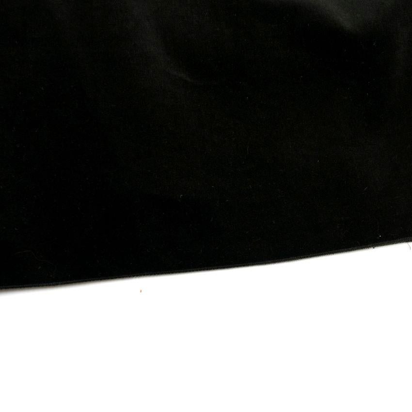 Women's Lanvin Black Velvet Strapless Fitted Midi Dress US 4