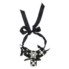 Lanvin Black & White Statement Necklace