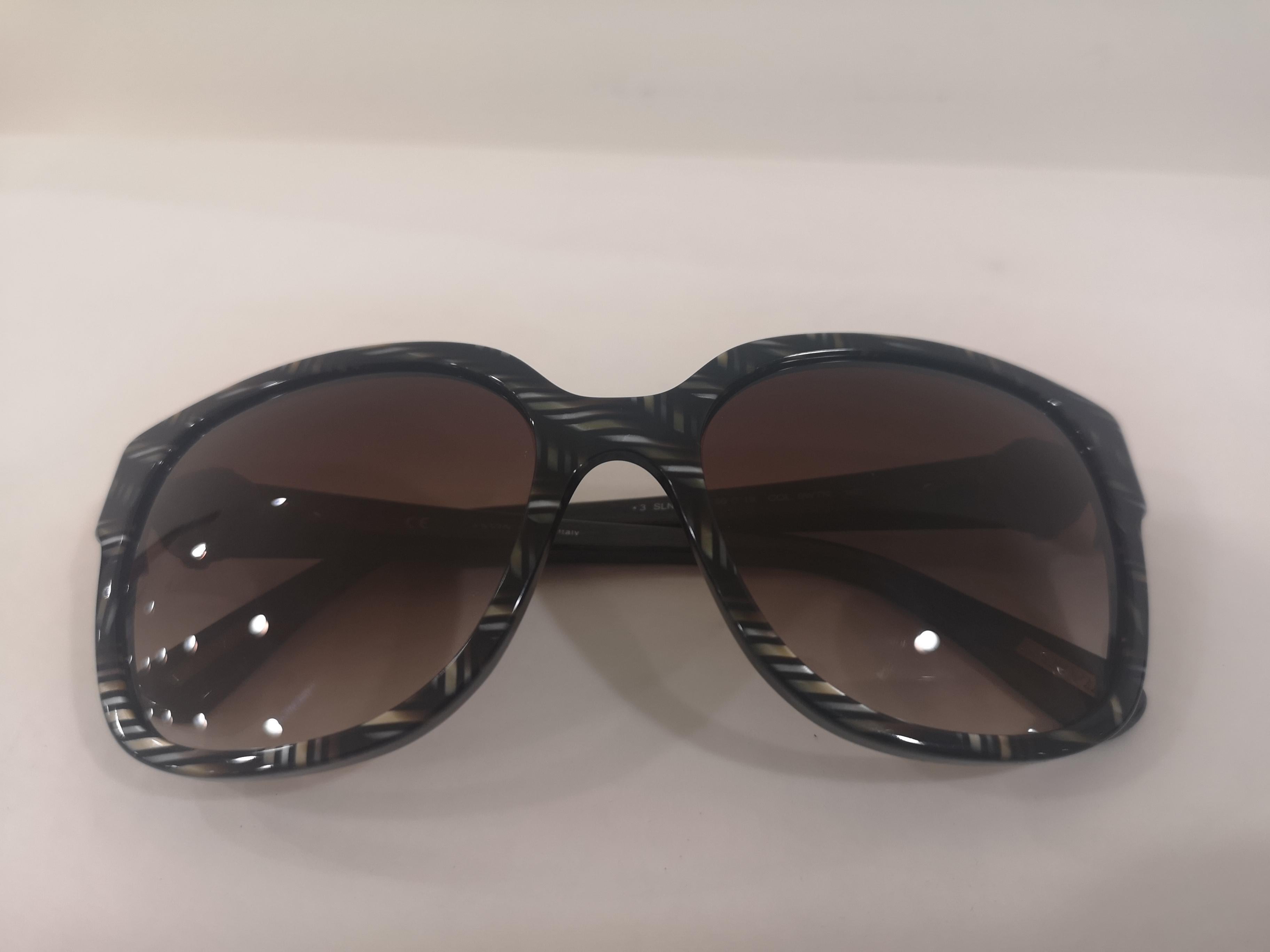 Lanvin Black white sunglasses NWOT For Sale 5